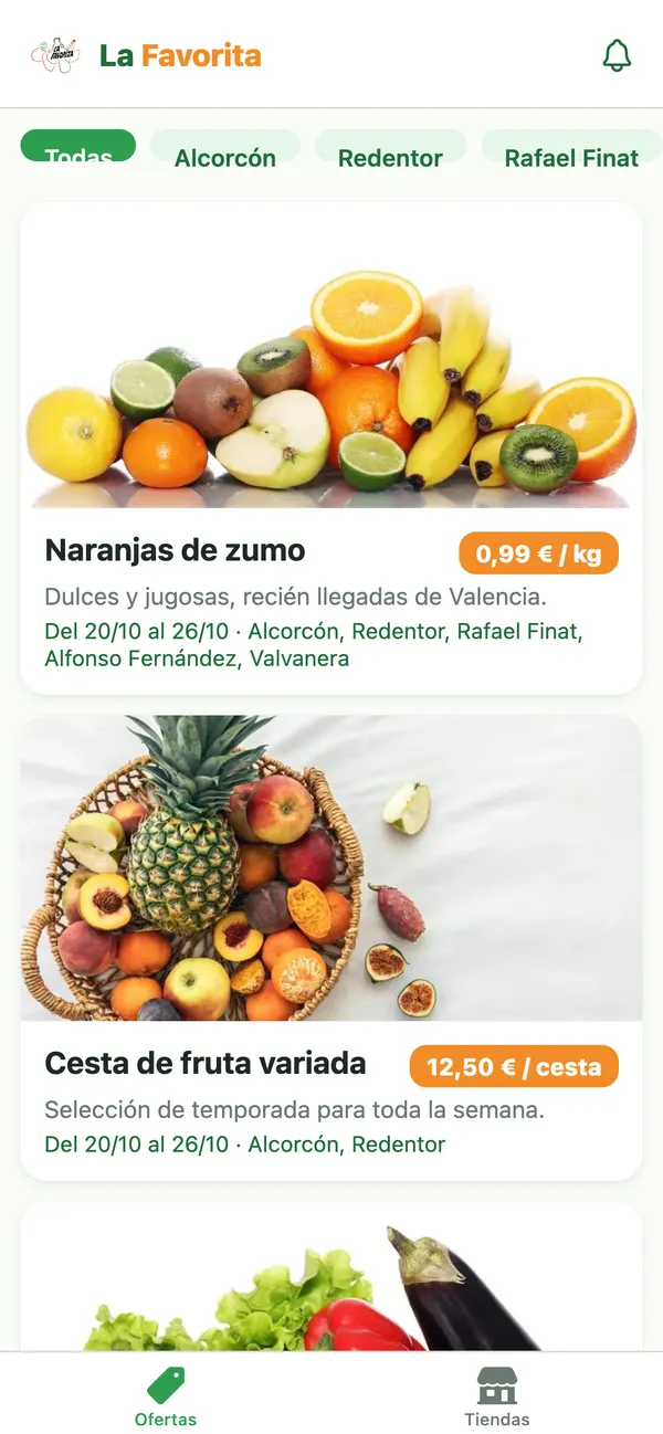 App La Favorita: Ofertas del día