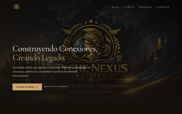 Página de inicio de Tyche Nexus Holding